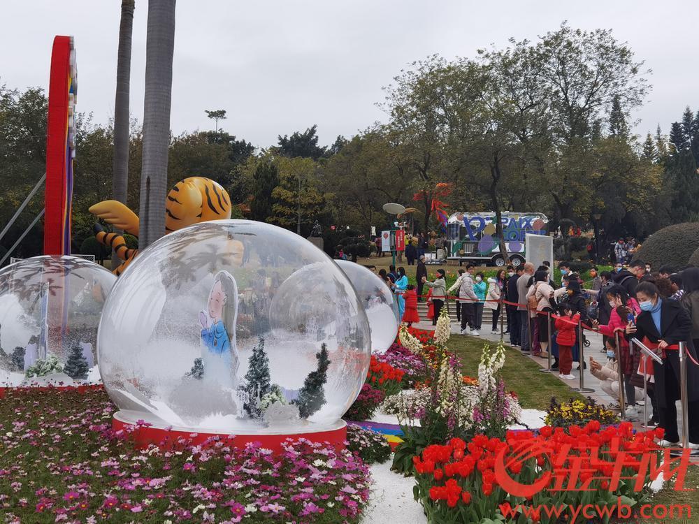 广州云台花园郁金香花展也玩起冰雪元素 黎存根 摄.jpg