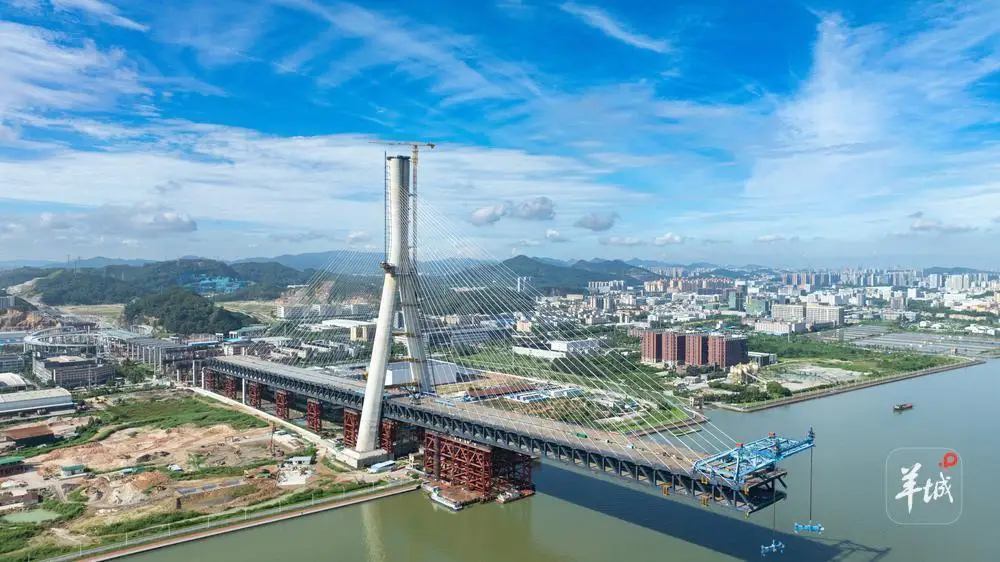  Major progress achieved on Xiangshan Bridge, with China's largest span and widest deck