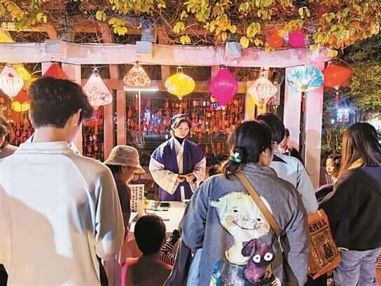 南海神庙复现“天宫海市”夜游