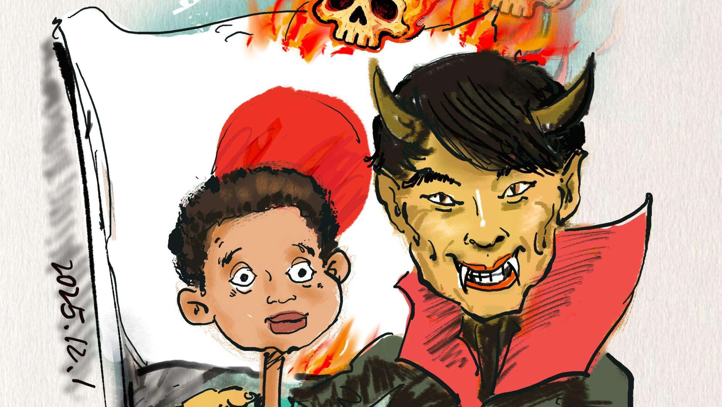 ThePoint 66丨Japanese Players Pose for a Photo with a Picture of WWII's 