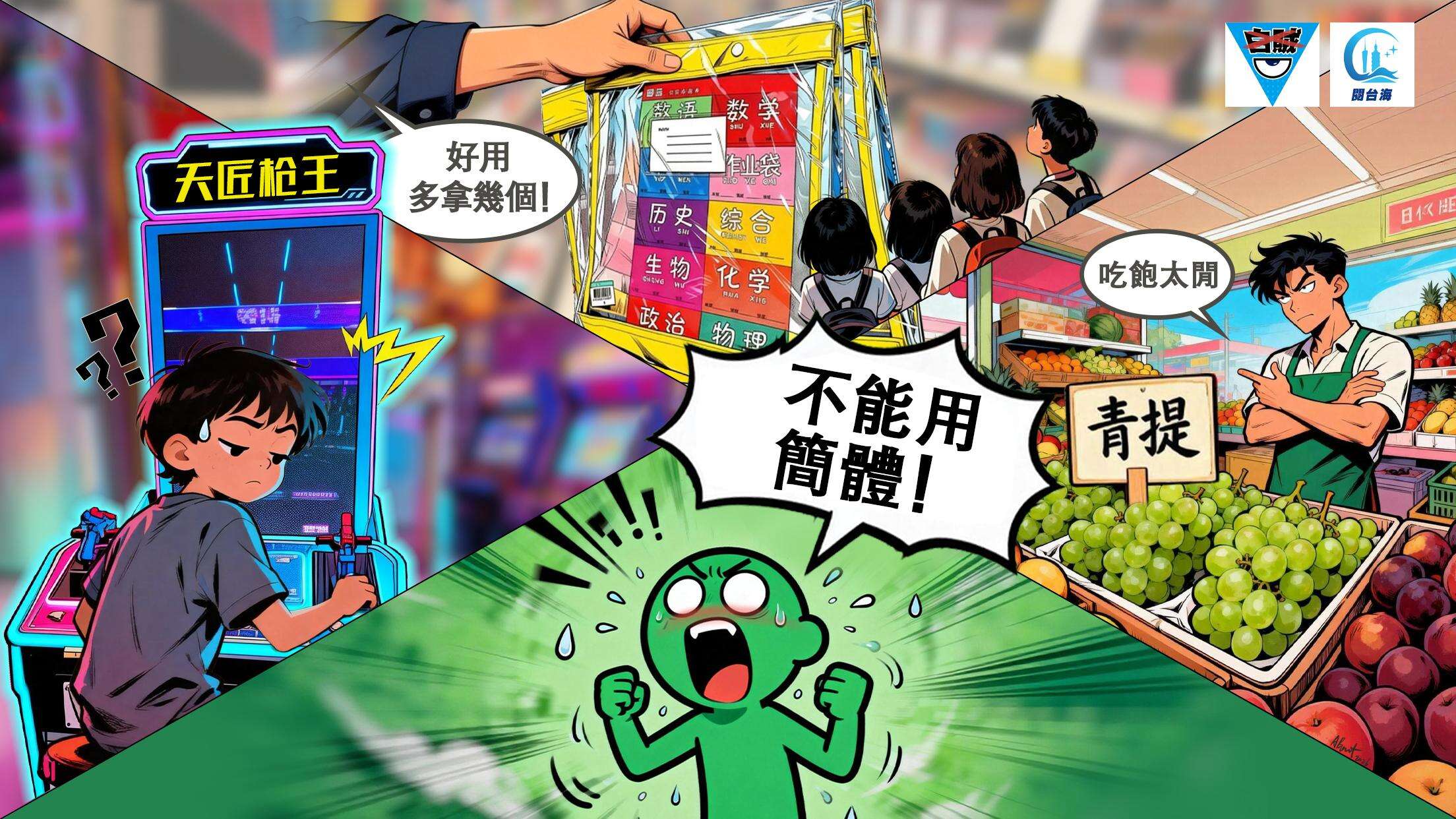 白贼漫画104｜“青鸟”围攻简体字！台网民：无脑！无聊！