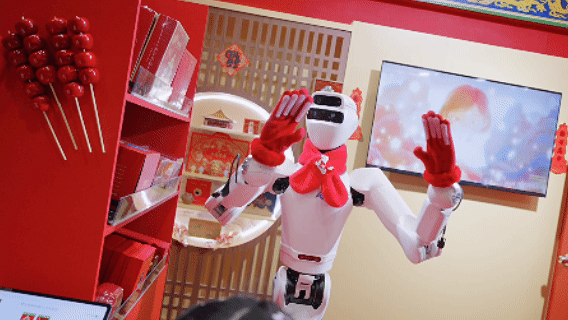 Guangdong-made AI robots join Beijing